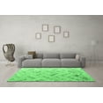 thumbnail image 3 of Ahgly Company Indoor Rectangle Abstract Emerald Green Modern Area Rugs, 2' x 4', 3 of 4