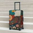 thumbnail image 2 of Lsque Sunflower Bald Eagle Printed Luggage Cover, Travel Luggage Protector,Scratch and Dirt Resistant, Fits 18-32 Inch Luggage - Small, 2 of 9