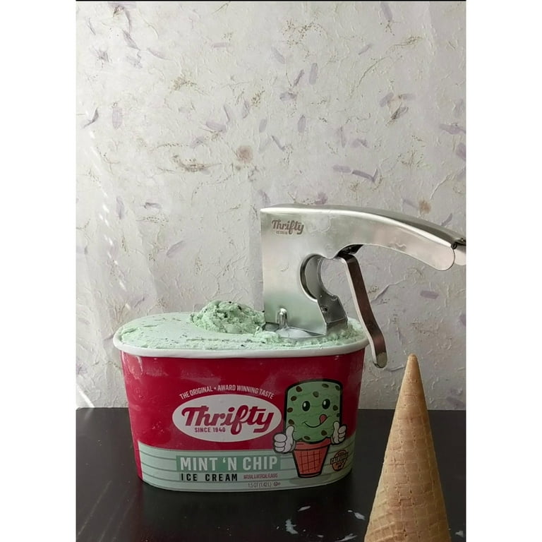 Thrifty Old Time Ice Cream Scooper Rite Aid, Original Stainless Steel  Scoop, Cylinder Ice Cream Scoop with Trigger, Commercial Grade Stainless  Steel