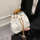 thumbnail image 5 of Bolsa de cubo rombal informal para mujercruzado con cadena con cordón (blanco) Likrtyny Para Estrenar, 5 of 9