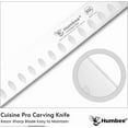 thumbnail image 2 of Humbee Chef Carving Knife 14-Inch with Granton Edge for Turkey Ham Meat Slicing and cutting NSF Certified DT-21 Series, Blue, 2 of 7