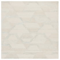 SAFAVIEH Mykonos Mia Abstract Area Rug, Ivory/Blue, 6' x 6' Square