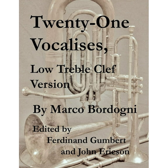 Twenty-One Vocalises, Low Treble Clef Version (Paperback)