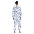 thumbnail image 7 of joogoo Vintage Bows Blue Unisex Adults Onesies Pajamas Jumpsuits L, 7 of 7