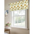 thumbnail image 6 of Summer Sunflower Valances for Windows, Rod Pocket Kitchen Valance Curtains - Soft & Washable Small Window Treatment for Living Room,&nbsp;Bathroom, Country Flower Leaf , 42x12 Inch, 1 Panel, 6 of 9