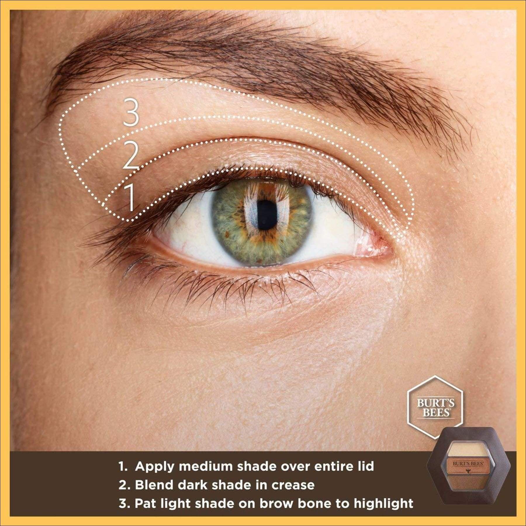 Fard à paupières 100% naturel en trio de Burt's Bees