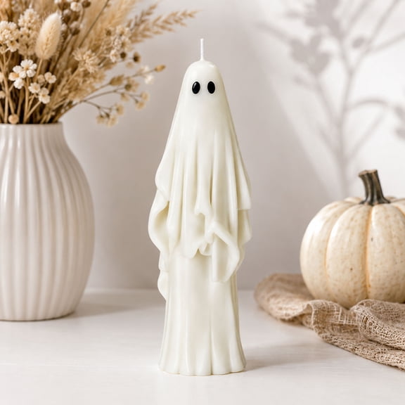 Halloween Witch-shaped Candles, Witch Cauldron Candles, Cute Goth Taper Candle, Witch Glass Pumpkin Jar Candle for Mantel Halloween Table Centerpiece Party, Halloween Decoration Gift