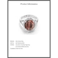 thumbnail image 5 of Gem Stone King 4.82 Ct Oval Red Tiger Eye 925 Sterling Silver Ring, 5 of 5