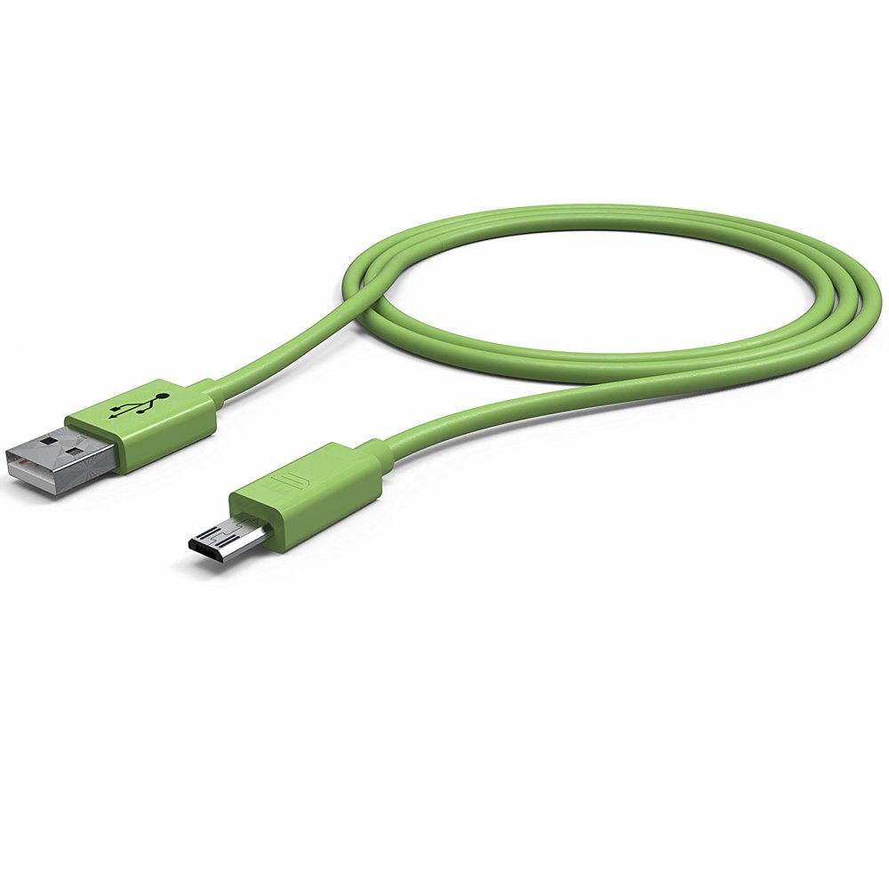 Color Micro USB Cable (3ft) Green