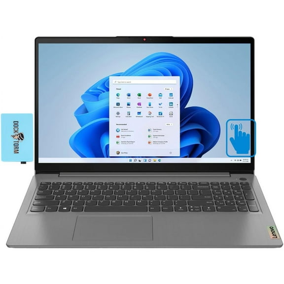 Lenovo IdeaPad 3i 15.6" Touchscreen FHD Essential Laptop for Student & Business (Intel i5-1135G7 Upto 4.4 GHz, 8GB RAM, 2TB PCIe SSD, SD Reader, WiFi 6, Webcam, Win 10 Pro) w/Dockztorm Hub