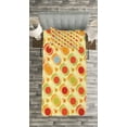 thumbnail image 3 of Ambesonne Abstract Quilted Bedspread Set 2 Pcs, Colorful Dots Striped, Twin Size, Multicolor, 3 of 3