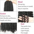 thumbnail image 3 of Aorsher Passion Twist Hair 3 Packs 18Inch Passion Twist Crochet Hair Water Wave Braiding Hair for Boho Braids, Butterfly Locs, Crochet Braids Dark Brown Mix Copper, 3 of 7