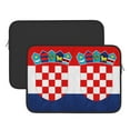 thumbnail image 2 of Croatian-Flag Neoprene Sleeve Pouch Case Bag for 13" - 15" Inch Laptop Computer, 2 of 7