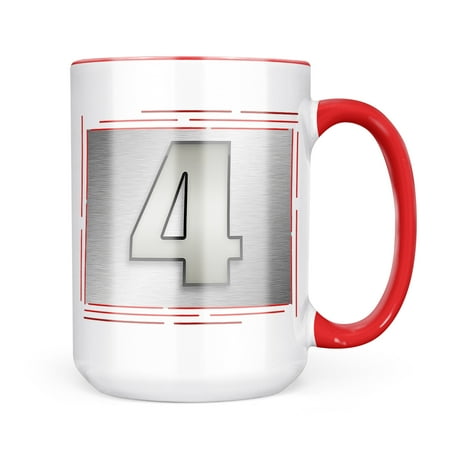 

Neonblond 4 number as apple gray Mug gift for Coffee Tea lovers