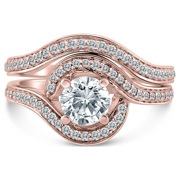 1.00ct tw Diamond Bridal Set in 10k Rose Gold
