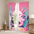 thumbnail image 3 of Manfei Kids Children Cartoon Axolotl Black Out Curtains,Kawaii Marine Animal Curtains Pack of 2 (42x63 Each),Cute Salamander Bedroom Curtains,Super Cozy Room Decor, 3 of 6