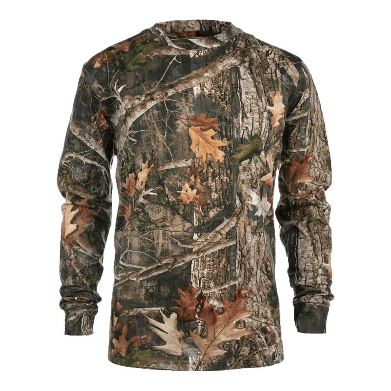 TrueTimber Long Sleeve Poly/Cotton Camo Tee- Kanati - Walmart.com