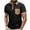 Black, variant on COSFO Collared Polo T Shirts for Men Solid Short Sleeve Casual Tops Performance Slim with Pocket Pullover Shirts