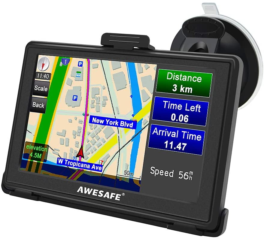 Car GPS Navigation System 5 inch Touch Screen GPS Navigation for Car North America Lifetime Map