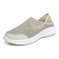 thumbnail image 1 of Men Breathable Athletic Fly Weave Slip On Walking Shoes Running Walking Trainers, 1 of 5