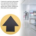 thumbnail image 4 of LYUMO Distance Floor Decal,Floor Sticker,5pcs / Bag Safety Distance Sign Decal Distance Warning Floor Sticker for Store Hospital, 4 of 8
