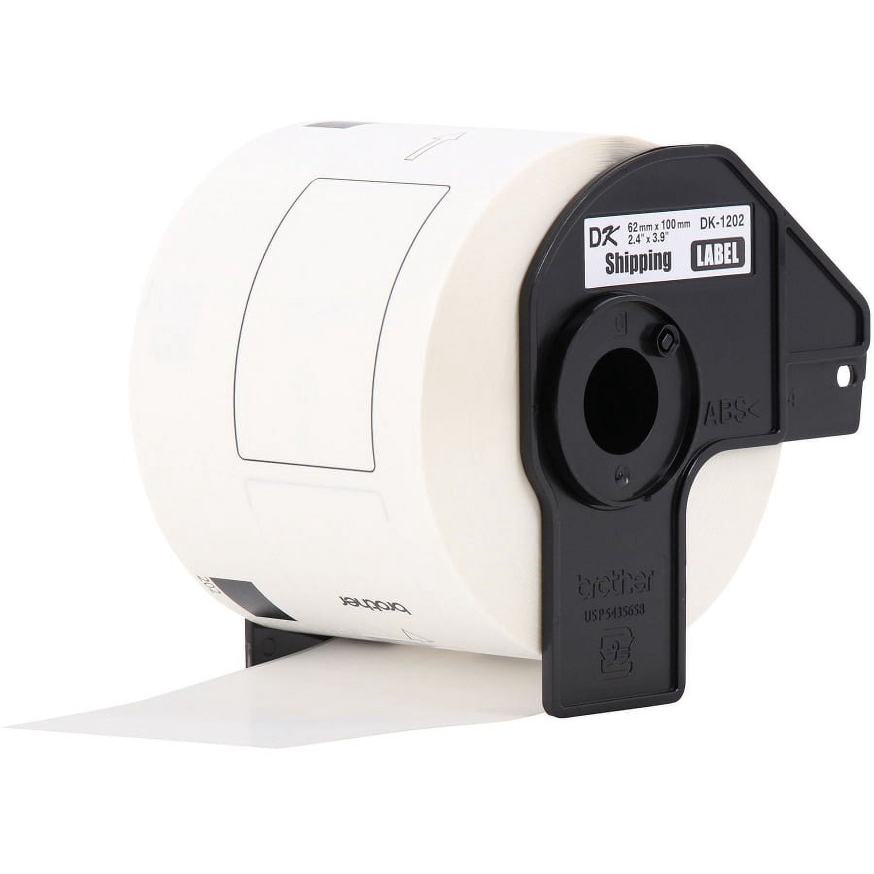 Brother Dk Address Label - 2 2/5" X 3 29/32" Length - Rectangle - Thermal - Paper - 300 / Roll - 1 Each