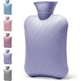 thumbnail image 4 of Bolsa de agua caliente para aliviar el dolor, botella de agua caliente para terapia de frío y calor, músculos, espalda, cuello, hombros, pies, barriga, 2 litros, caucho ecológico no tóxico, silicona, 4 of 5