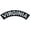 VIRGINIA, variant on SOUTH DAKOTA TOP ROCKER, PATCH - High Thread Iron-On Heat Sealed Backing Sew-On Large Patch - 12” x 3”