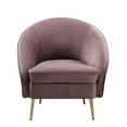 thumbnail image 2 of Benjara Chair with Curved Silhouette and Sloped Arms, Pink, 2 of 5