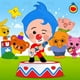 thumbnail image 1 of Telón de fondo de fotografía de cumpleaños Plim personalizado de dibujos animados, Fondo de fiesta personalizado, cerdo, oso, accesorios de decoración de vinilo, pancarta, 1 of 4