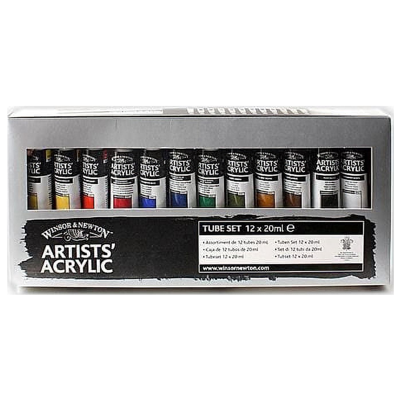 Winsor & Newton Artists' Acrylic Color Starter Set, 12-Colors