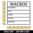 thumbnail image 2 of Macro Tracker Calories Fats Carbs Sugar Protein Self-Inking Rubber Stamp Ink Stamper - Blue Ink - Large 1-1/2 Inch, 2 of 7