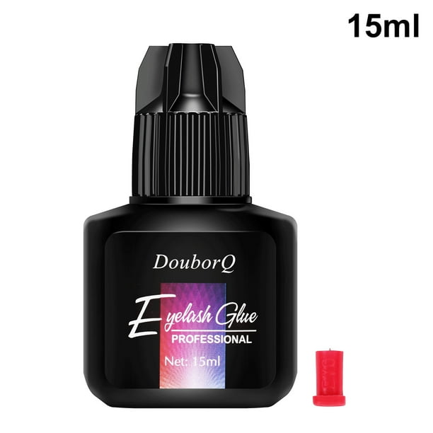 Pegamento para pestañas Doublorq de secado rápido y firme, 15 ml, agua para injerto de pestañas