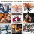 thumbnail image 5 of 3 Pairs Women's Winter wool+dacron Socks,Warm Soft Full Cushion Crew Socks--Double thick needle-Mixed color-style:Style 3;, 5 of 5