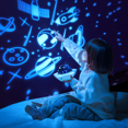 thumbnail image 3 of Night Light Projector for Kids, 360°Rotating + 6 Films Night Light for Kids Projector, 72 Lighting Modes Star Lights for Bedroom, USB Rechargeable Kids Night Light, Night Lights for Kids Room, 3 of 5