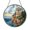 Acrylic 3.5 Inch, variant on Cliffside Stone Temple Stained Glass Style Suncatcher – Window Decor