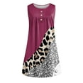 thumbnail image 3 of New Oversized Plus Size Dresses Summer Loose Sleeveless V-Neck Mid-Length Dress with Pocket Leopard Print Lightweight Hawaiian Dresses for Women, 3 of 4