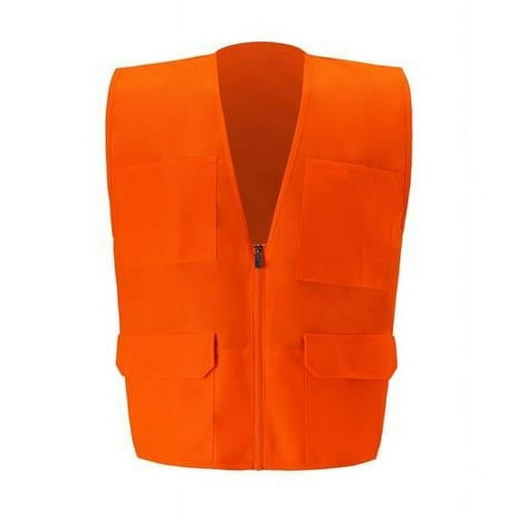 Multi-Pocket Safety Vest, Orange - 4XL