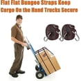 thumbnail image 5 of Bungee Cords With Hooks Adjustable - Elastic Heavy Duty Straps Rope 2 Pack 2m Flat Bungee Straps, 5 of 5