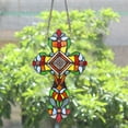 thumbnail image 4 of RADIANCE Goods Victorian Tiffany-Style Stained Glass Window Panel 13" Tall, 4 of 5