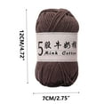 thumbnail image 3 of Crochet Yarn under $5! Xqxayjr 5 Strands Milk Cotton Yarn, DIY Crochet Knitting Thread for Baby Clothes, Soft Acrylic Wool Ball for Handicrafts, 50g 325m Craft Yarn for Dolls, 3 of 6