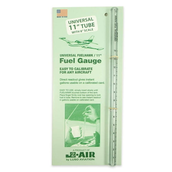 Aviation Fuelhawk Aircraft Fuel Gauge, Universal 11"