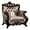 Dark Cherry-Brown, variant on Furniture of America Haggen Velvet Tufted and Nailhead Arm Chair in Purple