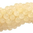 thumbnail image 1 of KLKCMS 2 Strand 6mm Yellow Jade Round Gemstone Loose Beads 15.5 Inch, 1 of 4