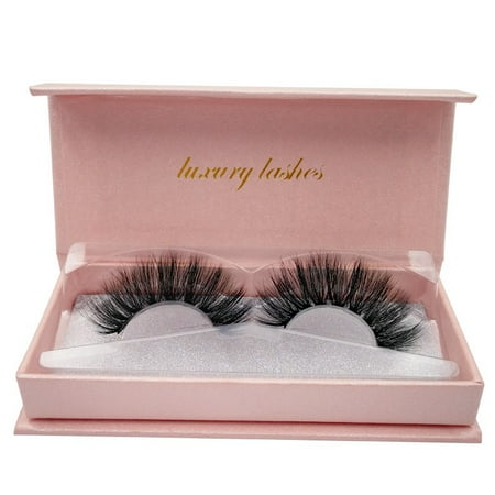 False Natural Eyelashes Pack 3d Mink Lashes Eyelashes,falses Eyelashes, professional Lashes Pack Reusable Handmade Natural Lashes Fake Eyelashes Very Natural Soft and Comfortable 100% Natural Soft Curl Genuine Siberian Mink Hair ()