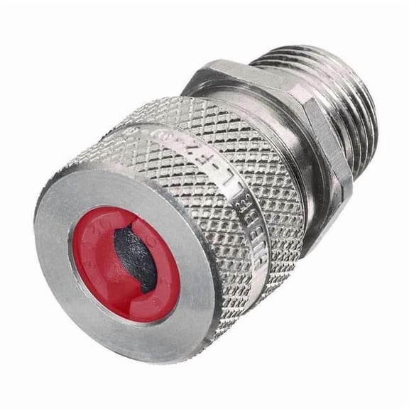 Hubbell Wiring Device-Kellems Liquid Tight Connector,3/8 in.,Red SHC1009