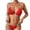 Red, variant on Puntoco Swimsuit for women 2025 Clearance Women's Solid Color Swimwear Two-piece Slim Swimsuit Bikini Straped Swimsuits Red S(S)