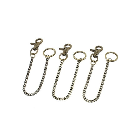 - 3pcs Retro Style Snap Trigger Hook Clip Belt Keychain Key Chain Holder