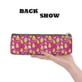 thumbnail image 2 of Naloa Green Avocado Print Leather Pencil Case - Portable Big Capacity Pencil Pouch Organizer Bag Stationery Bag for Work & Office Pencil Pen Case, 2 of 5