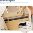 thumbnail image 5 of VADANIA Undermount Drawer Slide, Soft Close, Bottom Mounted & Bottom Support, 88 lb Load Capacity, 3-Fold Full Extension, Invisible Drawer Slies,1 Pair, 5 of 5
